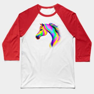 Pop Art Paint Horse Baseball T-Shirt